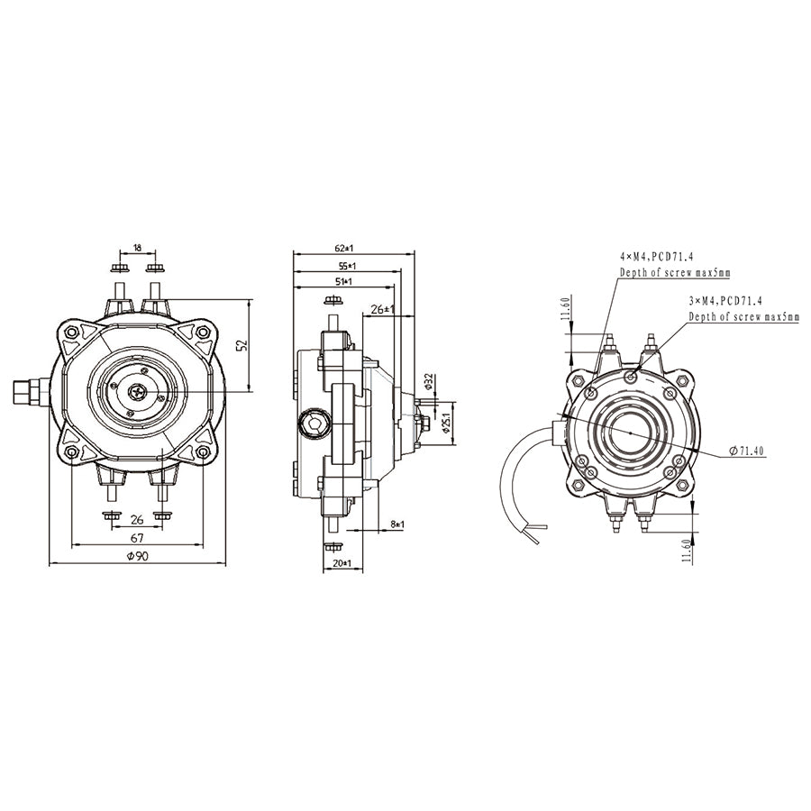 Motor MDAC6115A