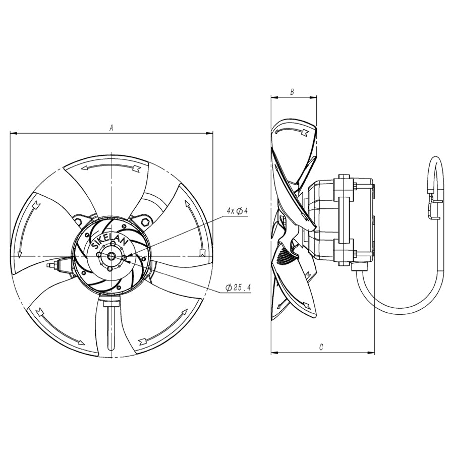 Motor MDAC6115F200