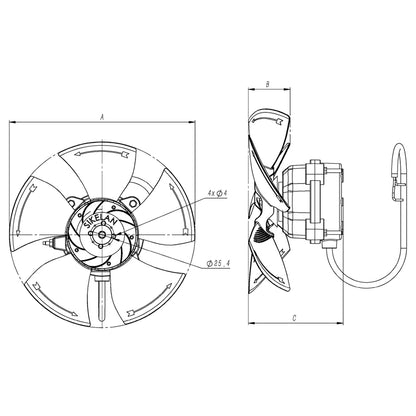 Motor MDAC6115F200